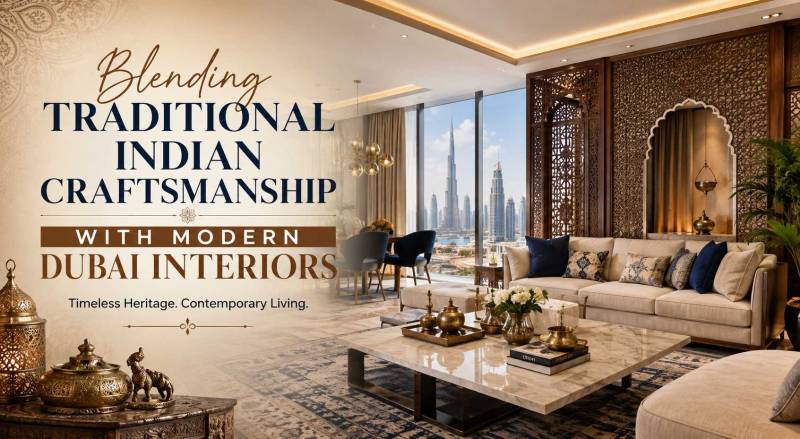 Blending Traditional Indian Craftsmanship With Modern Dubai Interiors